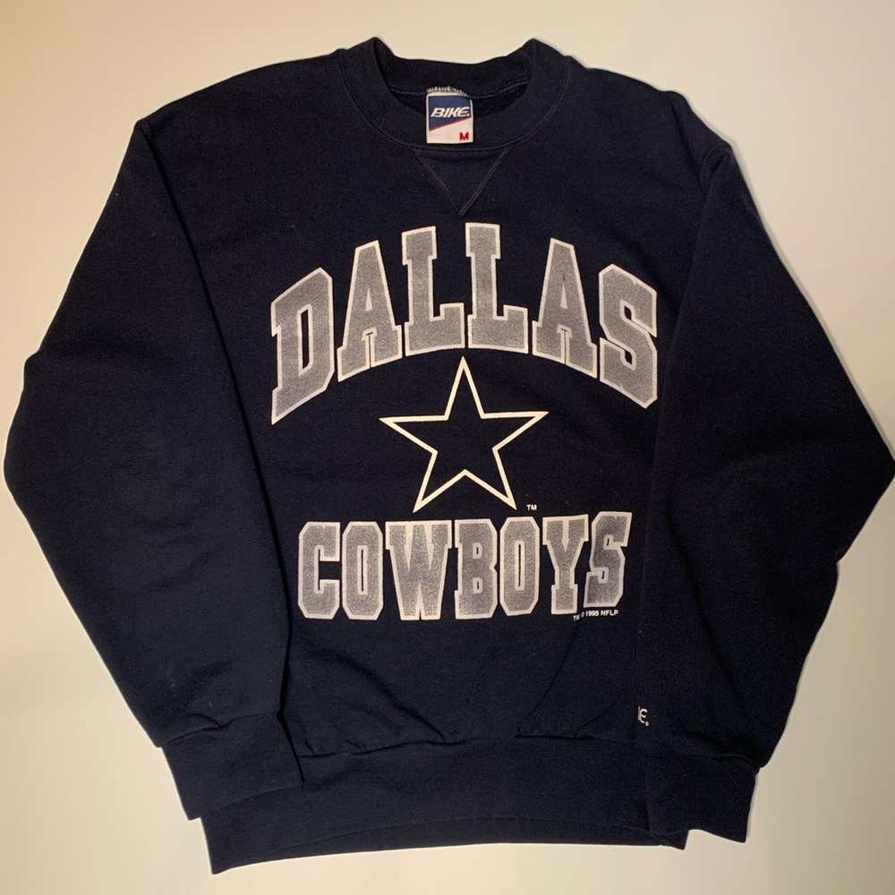 vintage dallas cowboys navy pullover/sweatshirt